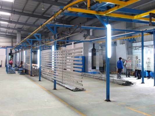 1 Số Mẫu Dây Chuyền Sơn Tĩnh Điện Tự Động He thong day chuyen son tinh dien