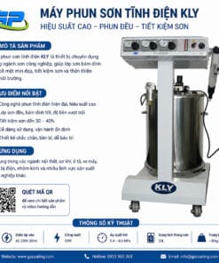 Súng phun sơn tĩnh điện KLY 8002 Súng sơn tĩnh điện KLY -8002 giúp phun sơn đều, bám dính tốt, tiết kiệm sơn hiệu quả, phù hợp cho sản xuất công nghiệp với độ bền cao và vận hành ổn định.