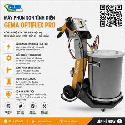 Lắp Đặt Dây Chuyền Sơn Tĩnh Điện Chuyên Nghiệp Toàn Quốc Súng sơn tĩnh điện gema – 2f