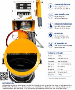 Súng phun sơn tĩnh điện ITW Gema Máy phun sơn tĩnh điện ITW Gema chính hãng ứng dụng công nghệ Thụy Sĩ hiện đại, cho hiệu suất phun cao, lớp sơn mịn đều và độ bám dính vượt trội. Thiết bị vận hành ổn định, tiết kiệm sơn, phù hợp cho các ngành cơ khí, kim loại, inox và sản xuất công nghiệp.