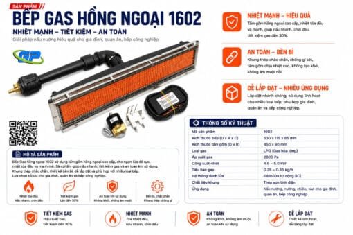 Máy Phun Sơn Tĩnh Điện Sames Bếp gas hồng ngoại 1602