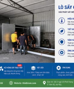 hiết bị lò sấy công nghiệp ứng dụng công nghệ sấy trực tiếp, kiểm soát nhiệt chính xác 30–250°C. Tối ưu hiệu suất, giảm tiêu hao năng lượng, phù hợp nhiều lĩnh vực sản xuất.