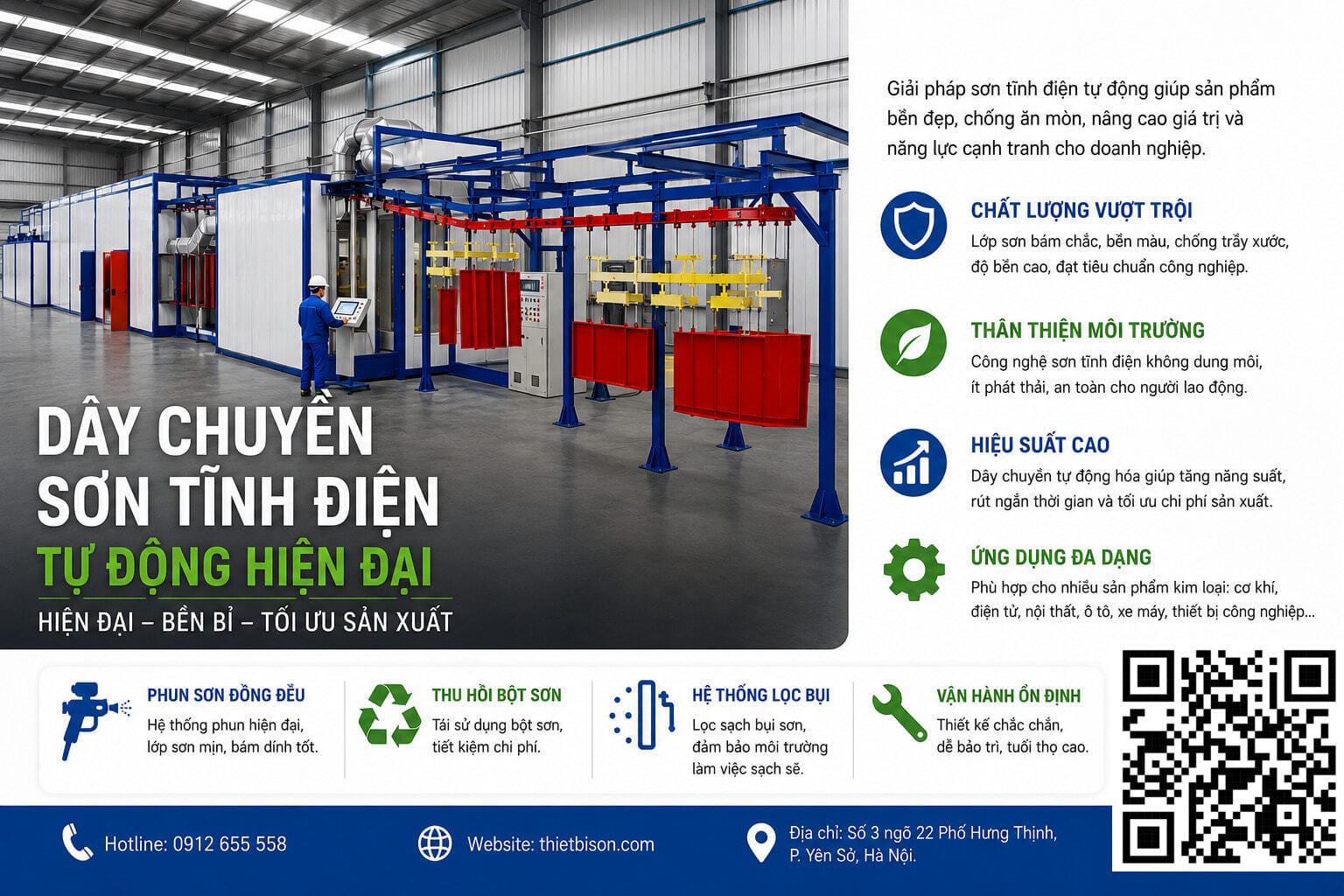 công nghệ phổ biến trong lắp đặt dây chuyền sơn tĩnh điện Các công nghệ phổ biến trong lắp đặt dây chuyền sơn tĩnh điện