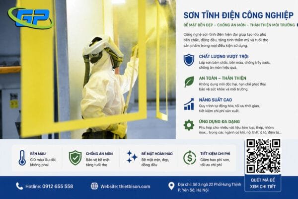 5 Điểm Cần Chú Ý Khi Sơn Tĩnh Điện Ông nghệ sơn tĩnh điện hiện đại giúp lớp phủ bền chắc, chống ăn mòn và thân thiện môi trường. Giải pháp tối ưu chi phí, nâng cao chất lượng sản phẩm cho doanh nghiệp.