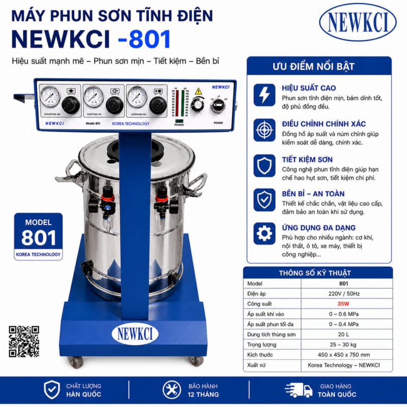 Máy phun sơn tĩnh điện trung quốc NEWKCI Máy phun sơn tĩnh điện trung quốc NEWKCI sản xuất tại thượng hải