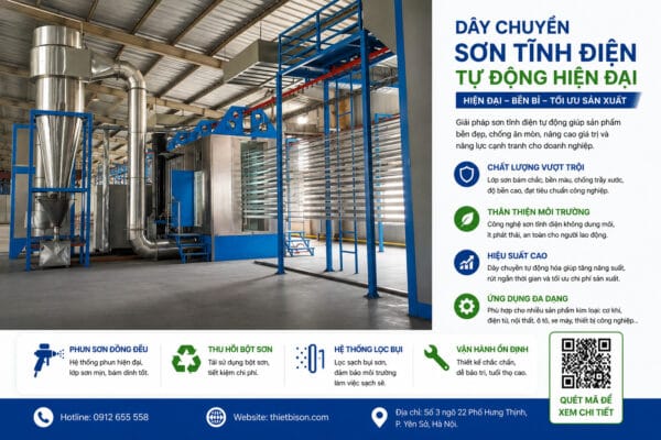 Cấu Tạo Dây Chuyền Sơn Tĩnh Điện Gồm Những Gì? Cấu Tạo Dây Chuyền Sơn Tĩnh Điện Gồm Những Gì?